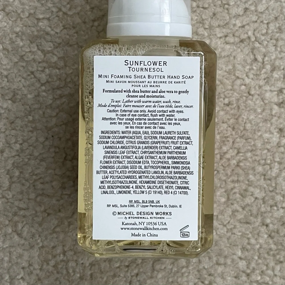 Michel Design Works Sunflower Mini Foaming Hand Soap